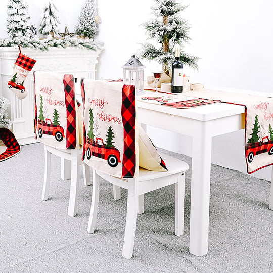 Christmas tree table flag table cloth