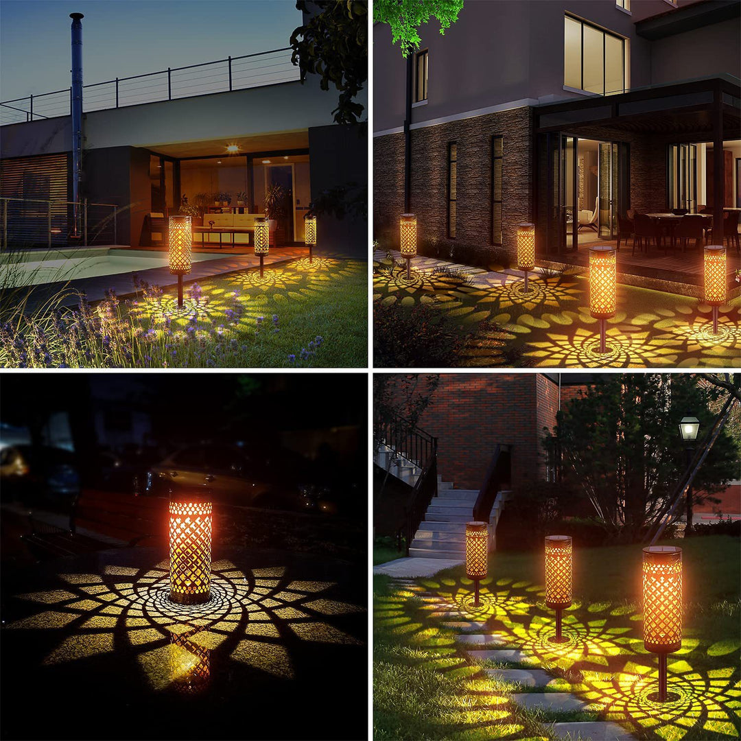 Metal Solar-powered Lawn Lamps Courtyard Decorative Waterproof