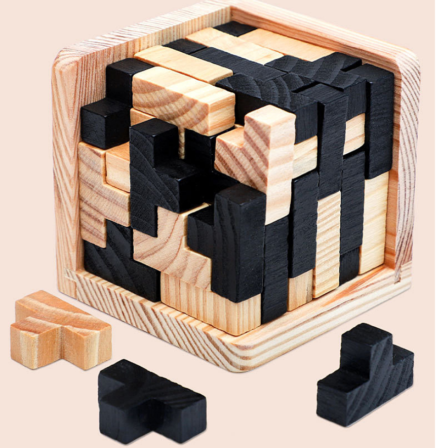 Hot Selling Wooden Puzzle Kongming Lock Luban Lock Toys